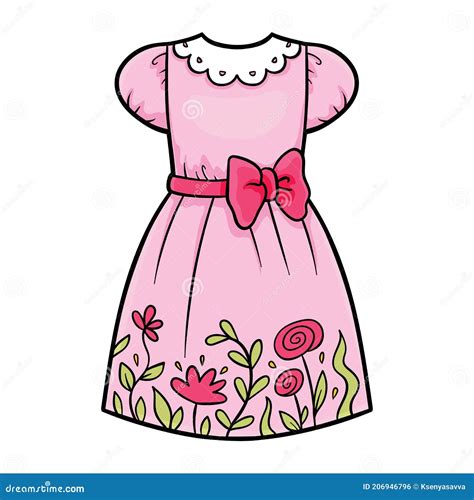 dresses cartoon|cartoon girl wearing dress.